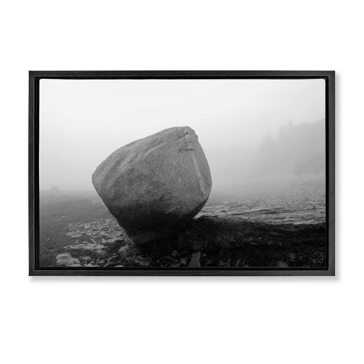 Stupell Industries Lone Isolated Rock Floating Frame, design by James Rodewald